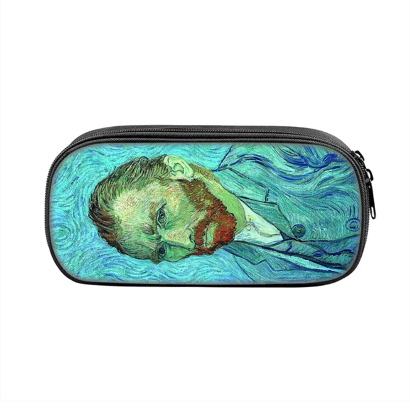 Van Gogh Art Pencil Case Pen Box Bag for Student Big Capacity School Supplies Zipper Game Pencilcases Gift Art Student Gift