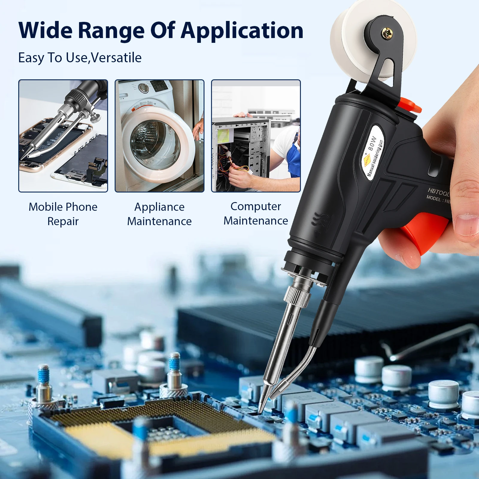 Nieuwe industriële lasmachine 2025, automatische multifunctionele soldeerbout-soldeerpistoolset voor doe-het-zelf thuis