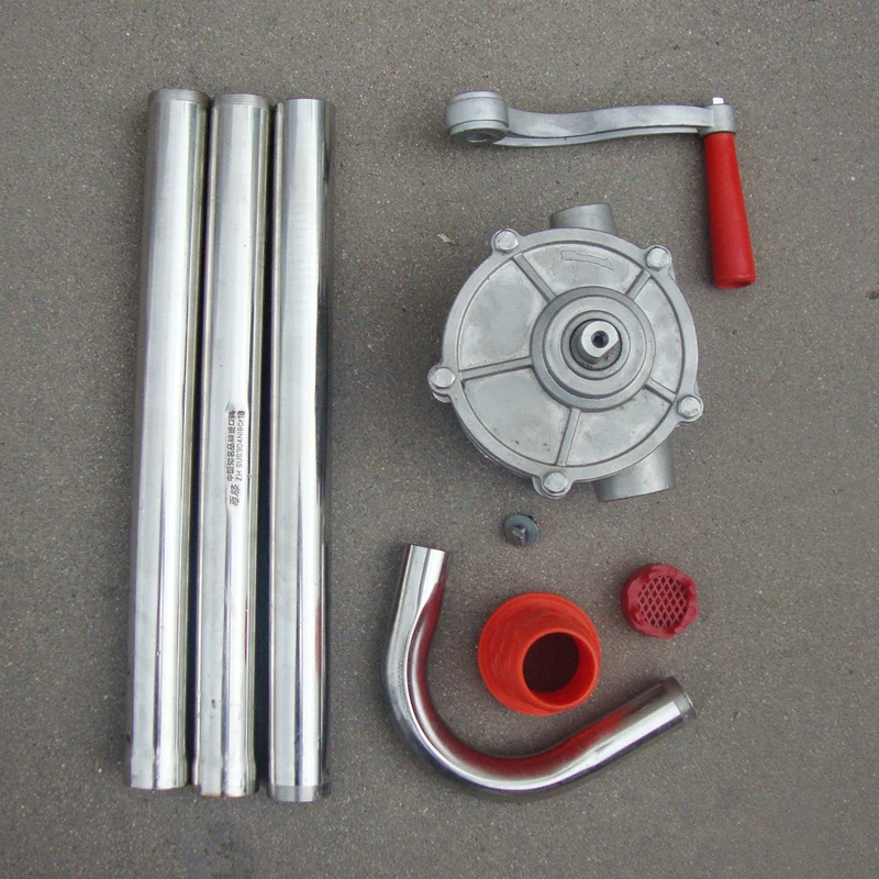 Stainless Steel Manual Oil Pump, Hand rotary oil pump 19#Portable Aluminum Alloy Oil Well Pump
