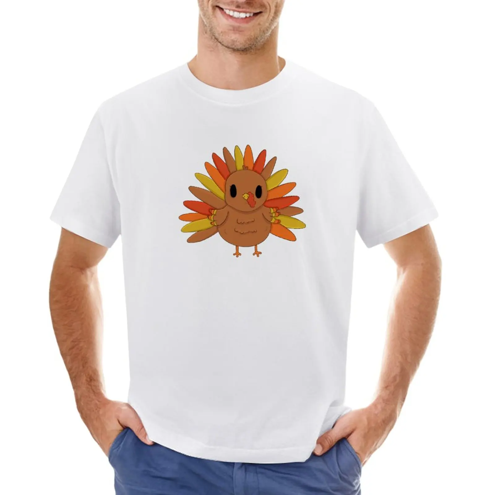 

Thanksgiving Turkey T-Shirt funnys shirts graphic tees Men's clothing