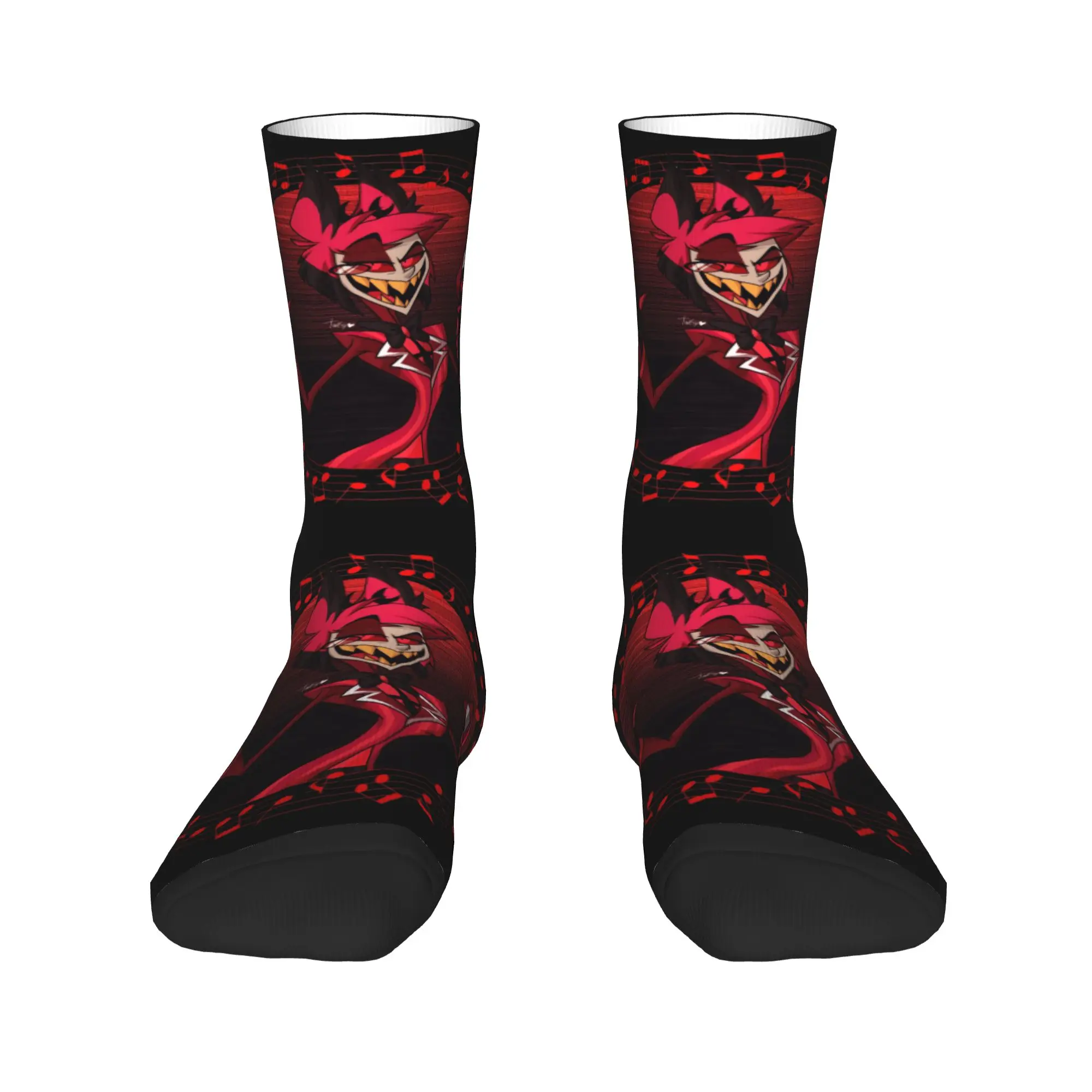 

Cool Hazbins Anime Animation Hotel Socks Men Women Warm 3D Print Sports Football Socks