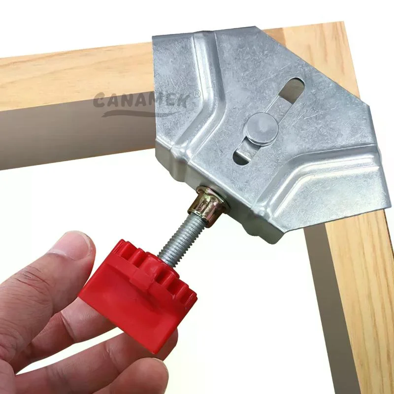 Precise Corner Clamps For Woodworking 90 Degree Right Angle Clamp With Adjustable Swing Jaw For Wood Metal Pipe Steel Rod Glass
