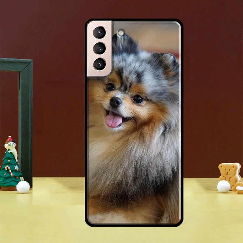 Pomeranian Dog Case For Samsung Galaxy S23 S21 Ultra S20 FE S8 S9 S10 Plus Note 10 Note 20 S22 Ultra Coque