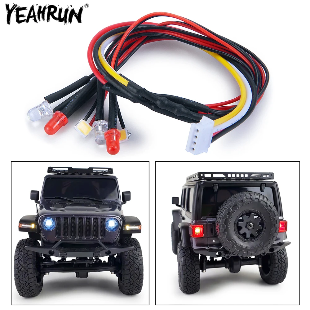 Przednie światło tylne reflektor LED do 1/24 Kyosho Mini-Z 4x4 Wrangler nieograniczony rubikon zdalnie sterowany samochód gąsienicowy