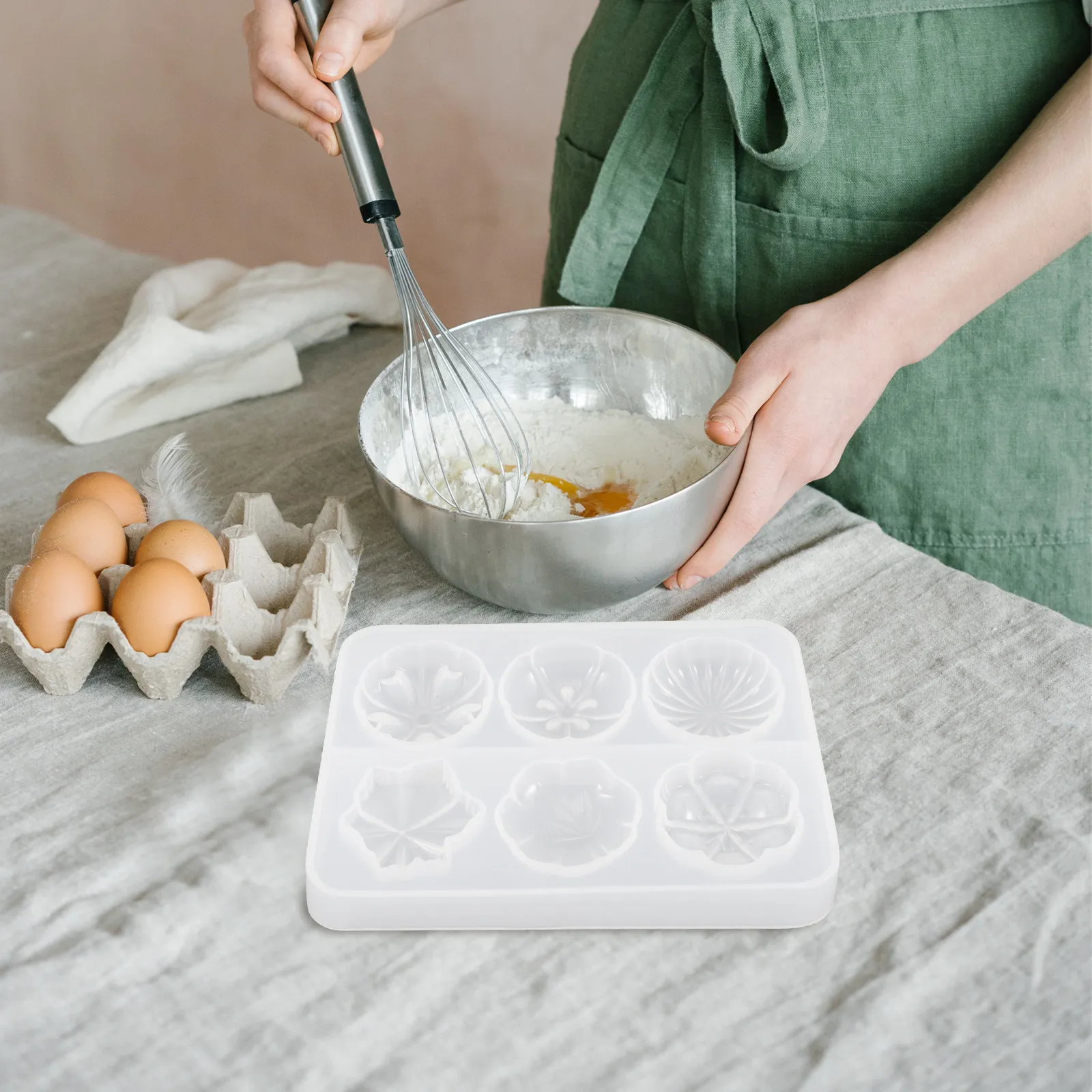 Water Droplet Silicone Mold DIY Cookie Biscuit Mold for Baking Candy Fondant Creative Kitchen Supplies Cookie Press