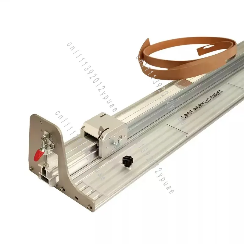 145cm Leather Strip Cutter Table, Adjustable Belt Strap Cutting Machine for Hard Soft Leather, Aluminum Alloy Craft Tool