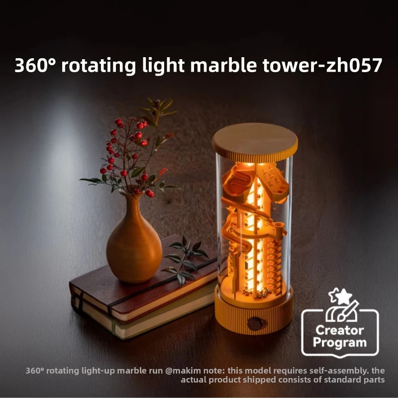 Original brand new 360 ° Rotating light Pinball tower Pinball track for Bambu lab 3D printed model component