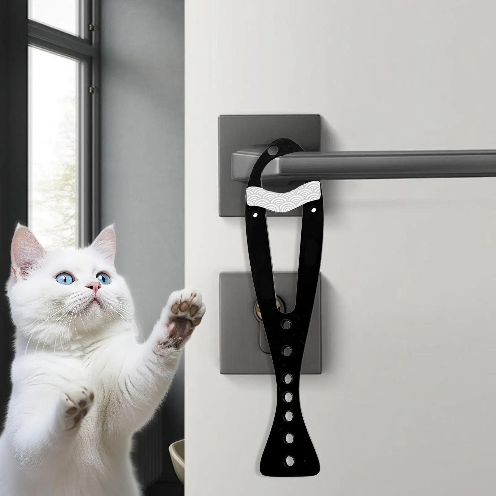 Cat Door Stopper Pet Gate Holder Stop Keep Interior Door Open For Cats For Living Room Bedroom Balcony Study Apartment Home