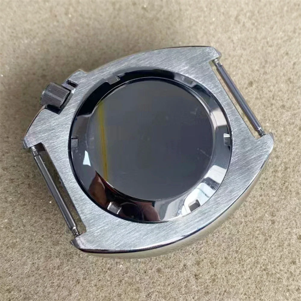 男性用ステンレススチールウォッチケース,ブラック,防水,勝者シャドウ,ケースnh35,nh36,4rムーブメント,変更部品,41mm