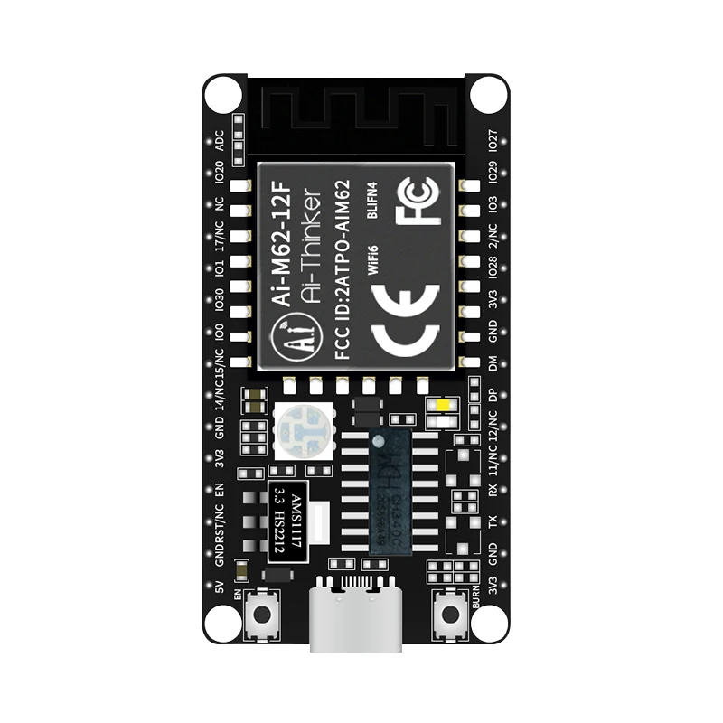 Ai-xinker WiFi 6+Bluetooth BLE5.3 combo module BL618 chip Ai-M62-12F development board