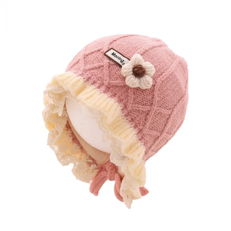 Chapeau de princesse pour bébés filles, protection des oreilles, bonnet optique chaud, automne et hiver