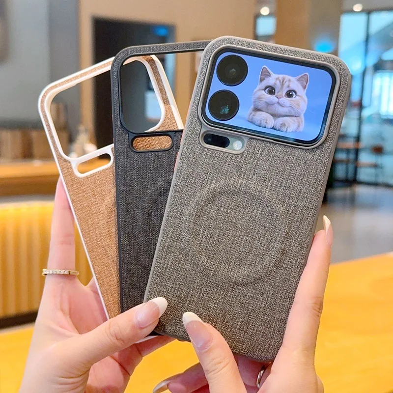 حافظة هاتف قماشية جديدة لهاتف شاومي 17Pro/17/17Promax حافظة صلبة مغناطيسية