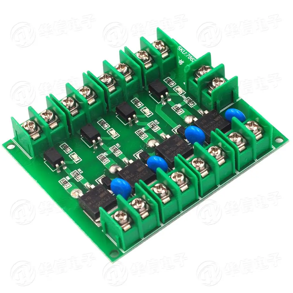 DC control four MOSFET electronic switch control board pulse triggered switch 3-20V