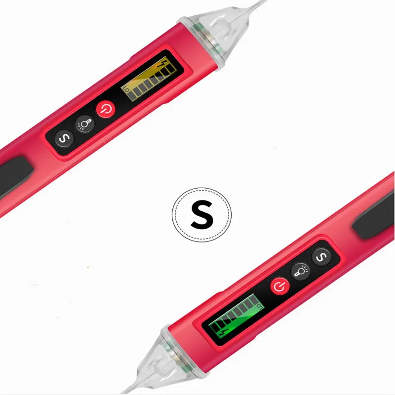 1pcs AC/DC Voltage Meter Electric Compact Pen Voltage Battery Test Pencil Continuity Voltage Detector Pen Non-contact Inductive