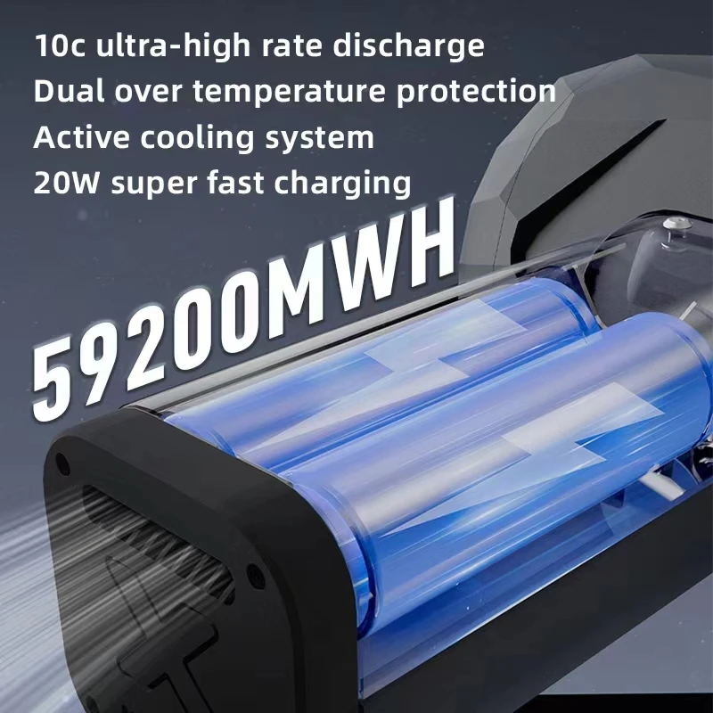 Ventilador Turbo Jet Portátil MiniX64, Ventilador Violento de Carro, Impulso Instantâneo, 1.4 kg/s, 240km, h Air Duster, 4ª Geração