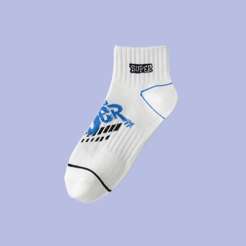 Calcetines deportivos finos absorbentes para hombre, medias cortas de algodón, a la moda, para primavera y verano, 5/10 pares, novedad de 2024