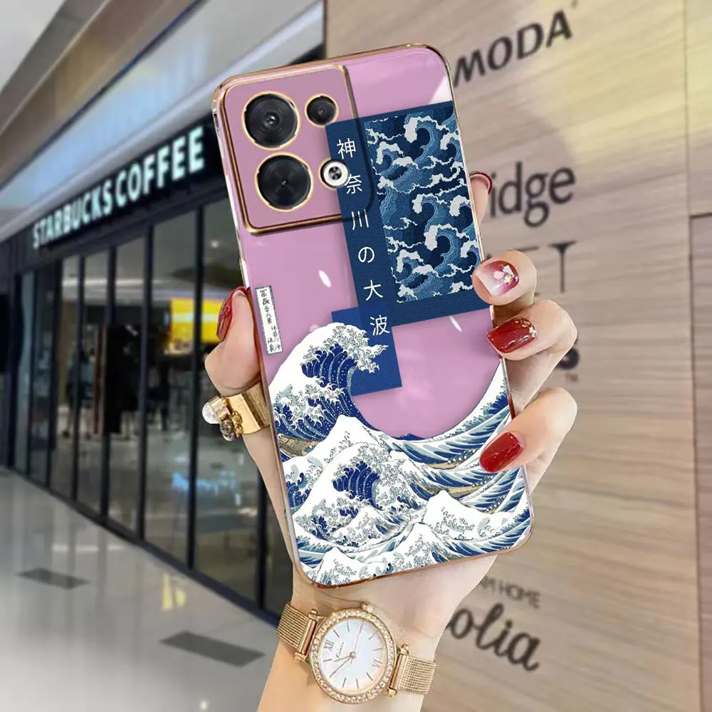 Cover Smooth E-TPU Phone Case Infinix NOTE 30 12 G96 12I 11 10 10I SMART 5 6 7 8 ZERO 20 5G PRO Case The Great Wave Off Kanagawa