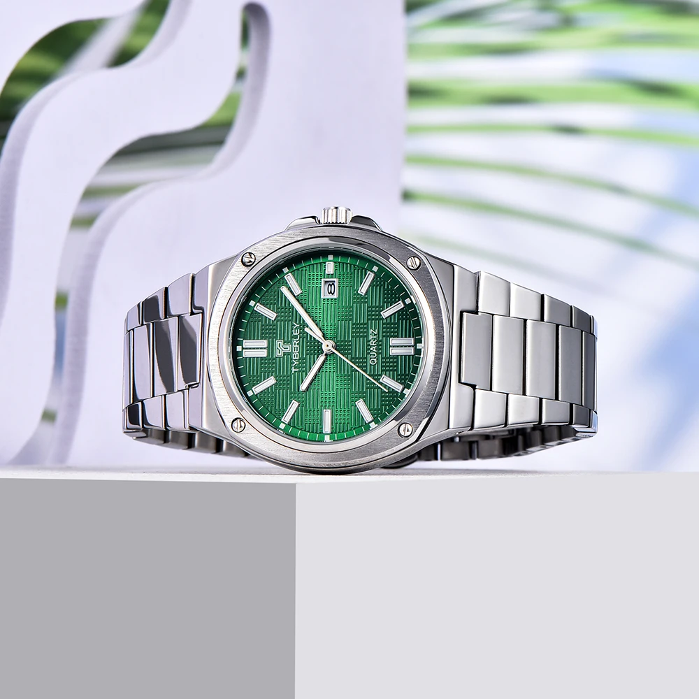 2025 New TYBERLEY Men's Watch Top Design Luxury Quartz Watches For Man Stainless Steel Waterproof Sport Wrist Watches Gift Clock