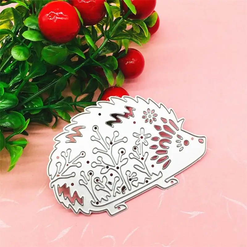 H9ec kartun landak logam pemotongan mati buatan tangan kerajinan tangan diy scrapbooking embossing persediaan untuk anak -anak