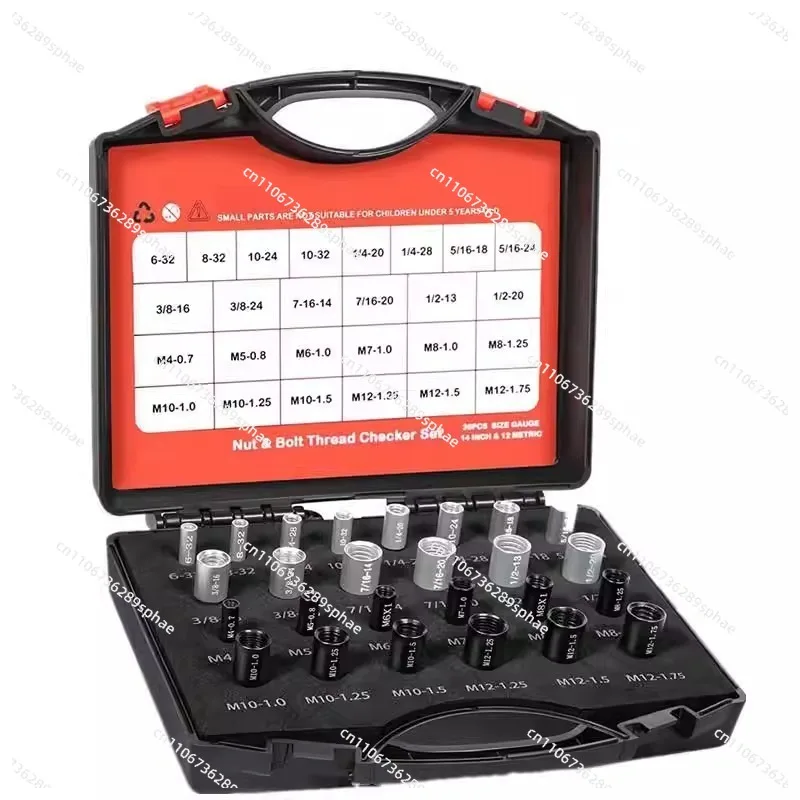 Nut and Bolt Thread Checker Male Gauge Male Inch Nut Checker