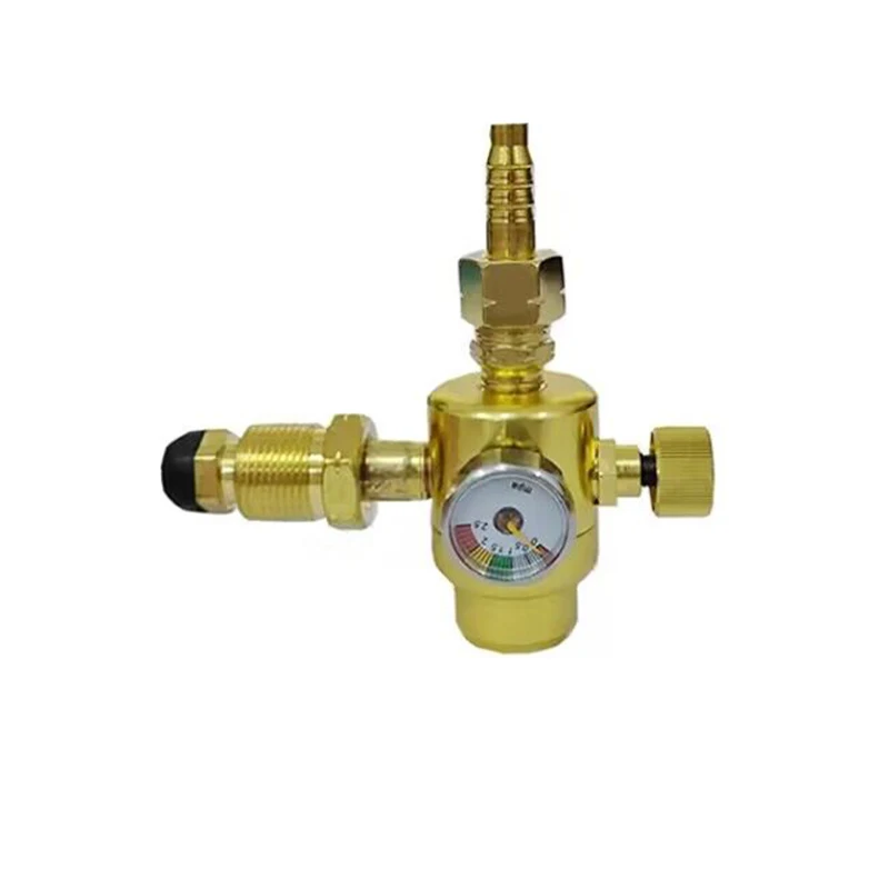 Gas Pressure Reducer Regulator Flow Meter Oxygen/ Acetylene/ Propane Meter Gauge, Pressure Reducing Valve for Welding Cutting