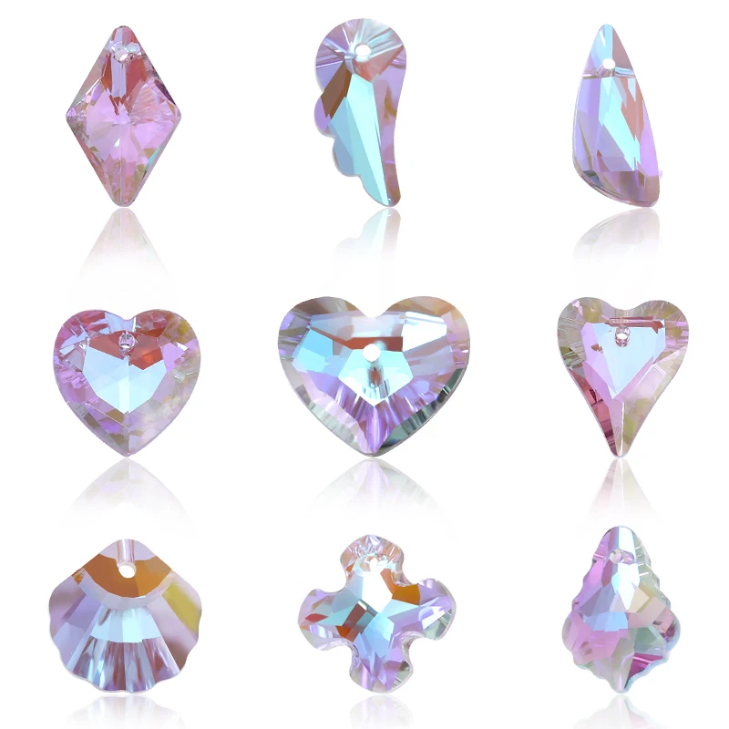 

Очаровательный хрустальный кулон, разнообразный кулон со стразами, ювелирные аксессуары с кристаллами, ремесленный камень для изготовления серег, браслетов