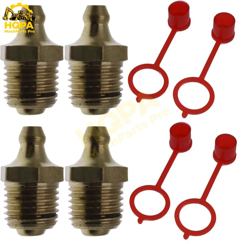 743332 4 Pieces Grease Zerk Fitting For Bobcat Loader 751 753 763 773 843 853 863 864
