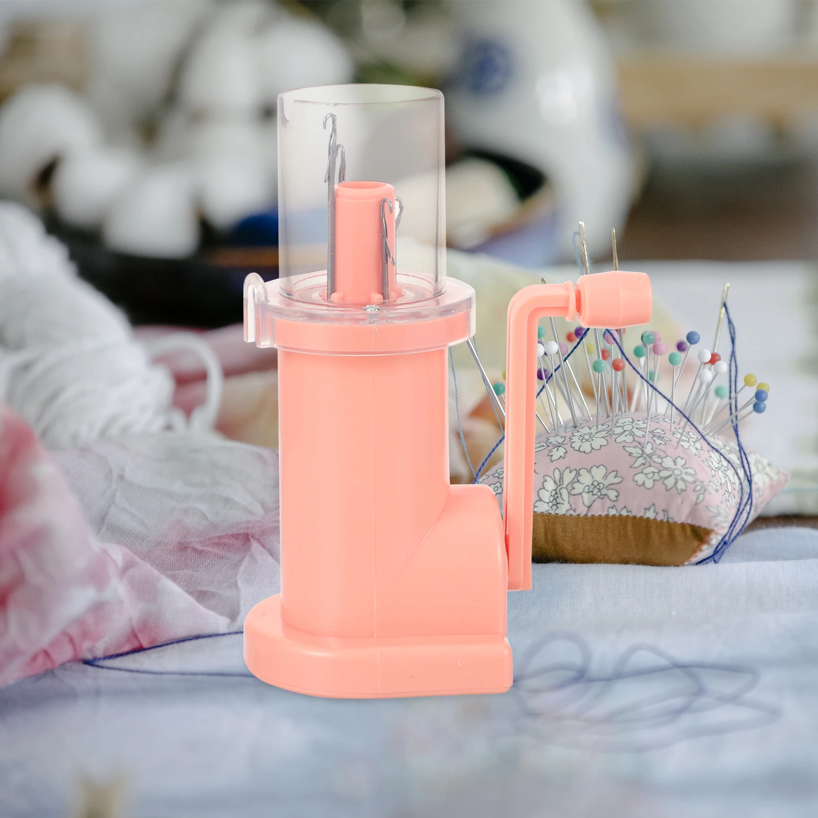 

1Set Knitting Mill DIY Hand Operated Circular Winding Machine Compact Home Spool Knitter Craft Bracelet Weave Tool