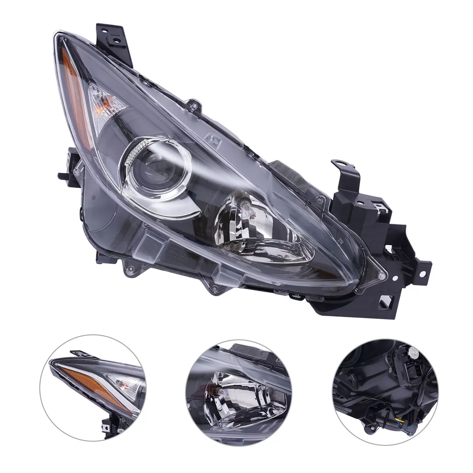 For Mazda 3 Sport 2014-2016 Headlight Halogen Headlamp Right Passenger Side