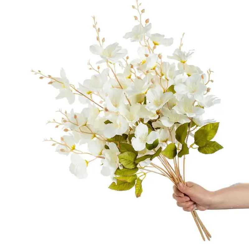 الزهور الاصطناعية الحرير ماغنوليا في الهواء الطلق ساحة وحديقة الزفاف باقة الزفاف زهرية للمنزل ديكور مهرجان إكليل الحفلات لتقوم بها بنفسك هدية