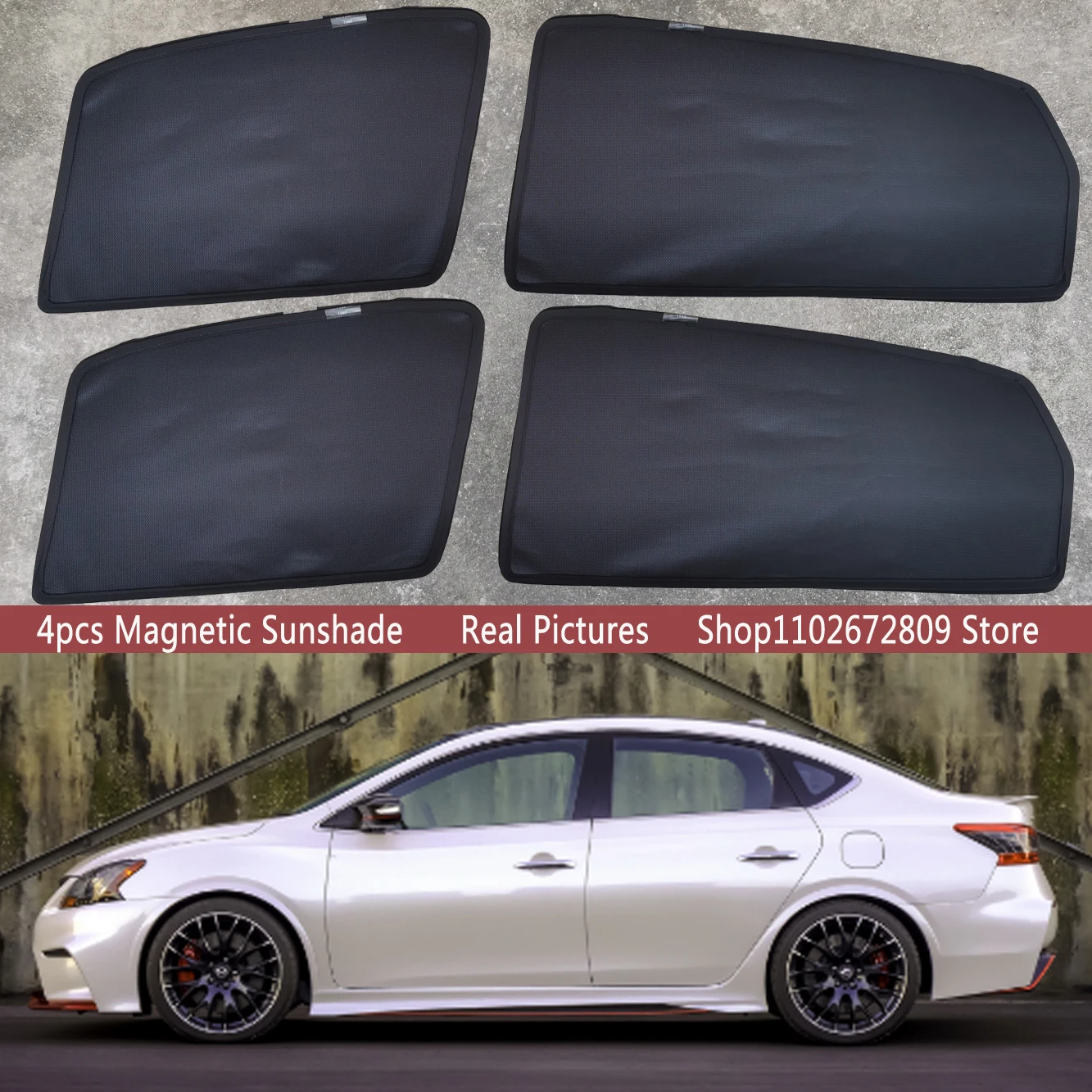 

Magnetic Car Sunshade Shield Front Windshield Frame Curtain Sun Shades For Nissan Sylphy Sentra B17 2012 – 2019 2018 Accessories