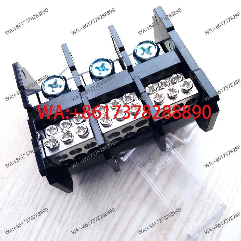 Three-in and multi-out card guide rail splitter terminal Three-phase four-wire high-current splitter box High-power terminal
