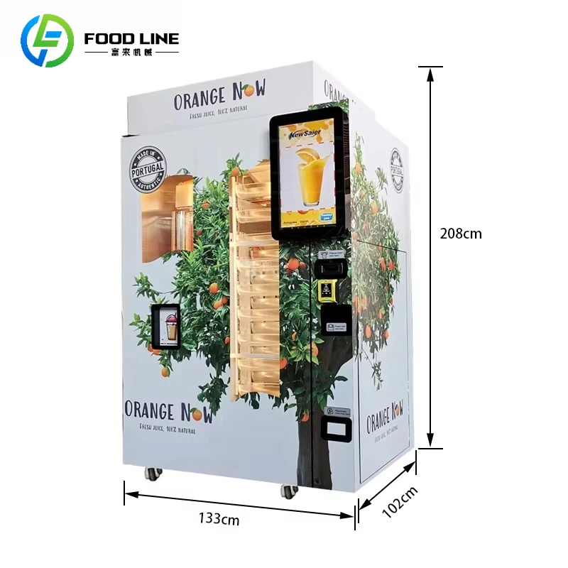 FL Customized Unmanned Juice Vending Machine Multiple Payment for Public Indoor Juice Vending Machine