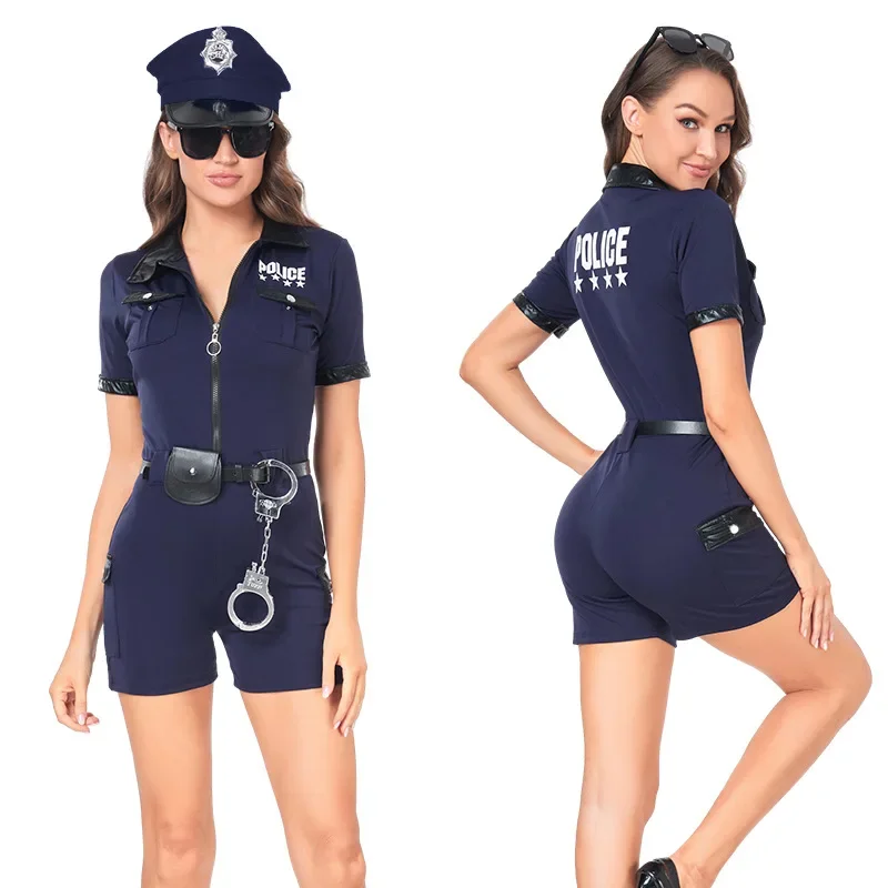 Women Prisoner Costumes Role Play Police Uniform Fire Suit Adult Prisoner Costume Halloween Costume Female Costume Performance