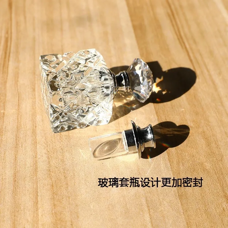 3ML High-grade Crystal Essential Oil Bottle With Glass Dropper Stick Perfume Dispenser Bottle Fragrance Bottle Gift Box