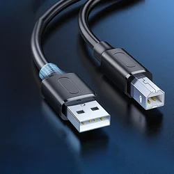 2.0 USB Printer Cable 10m 5m 3m 2m Type A To B Male Data Cable for Scanner Fax Machine Printers Cord For Canon Epson Scanner HP