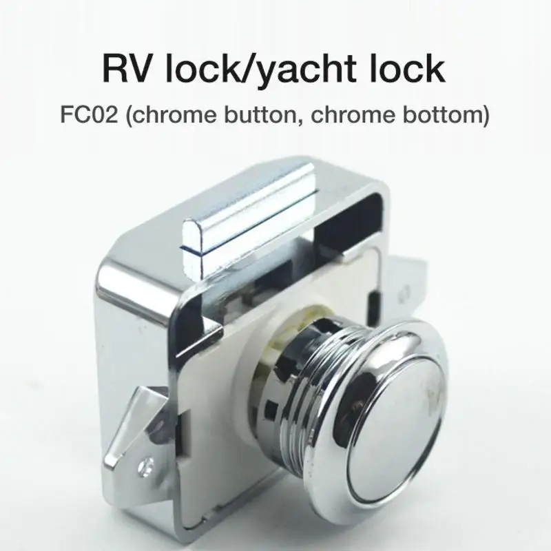 RV Decorating Door Cabinet Push Button Locks Car Interior