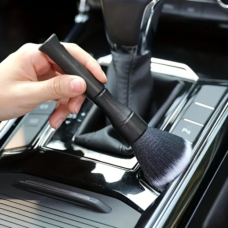 2pcs Car Interior Detailing Brush Soft Bristle Cleaning Brush Motorcycle CarCleaning Tool Auto Detail Dash Duster Brush