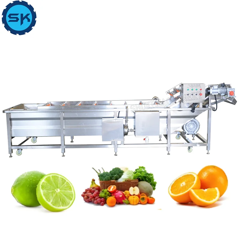 Automatic Fruit and Vegetable Nano Bubble Cleaning Machine with Motor-Eco-Friendly