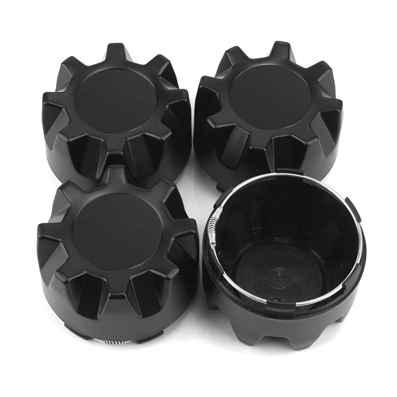 4pcs 84mm/3.31in 80mm/3.16in Wheel Center Cap for ITP Hurricane/Tornado  ‎#C110ITP (4/110, 4/115, 4/137, 4/156) Rim Cover  Black