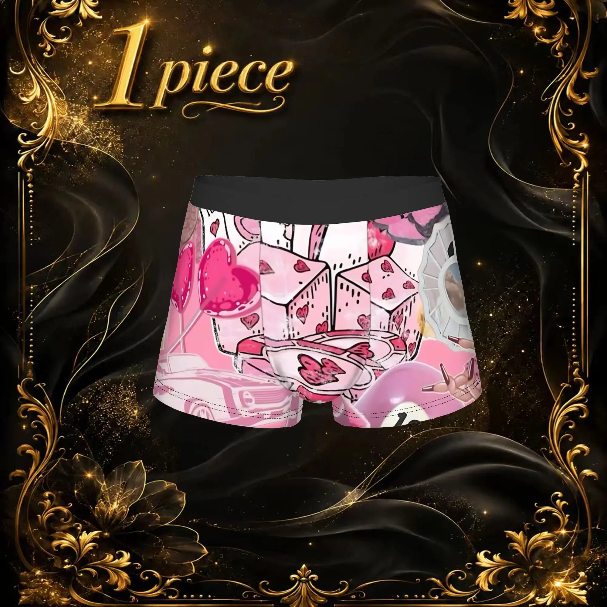 1pc Popular Trippy 90s Y2K boxers  Novelty Panties Men's Underwear Print Shorts Boxer Briefs