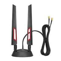 High Gain 2.4G 5.8G 5G Dual Frequency Extension Cable External Antenna  Magnetic Suction Base For ASUS Wifi Router Wireless Card