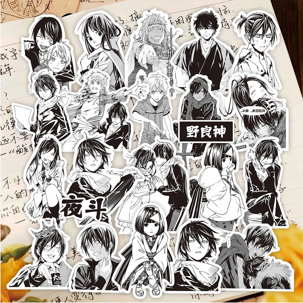 10/30/75 buah stiker Anime Noragami mainan dekorasi decal Manga Keren telepon Scrapbook Laptop stiker DIY grafiti tahan air