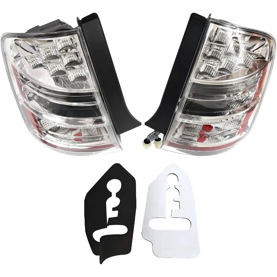 

Задний фонарь для Toyota Prius 200499, задние стоп-сигналы, черный корпус, задний фонарь с прозрачными линзами, предназначенный для водителя и пассажира