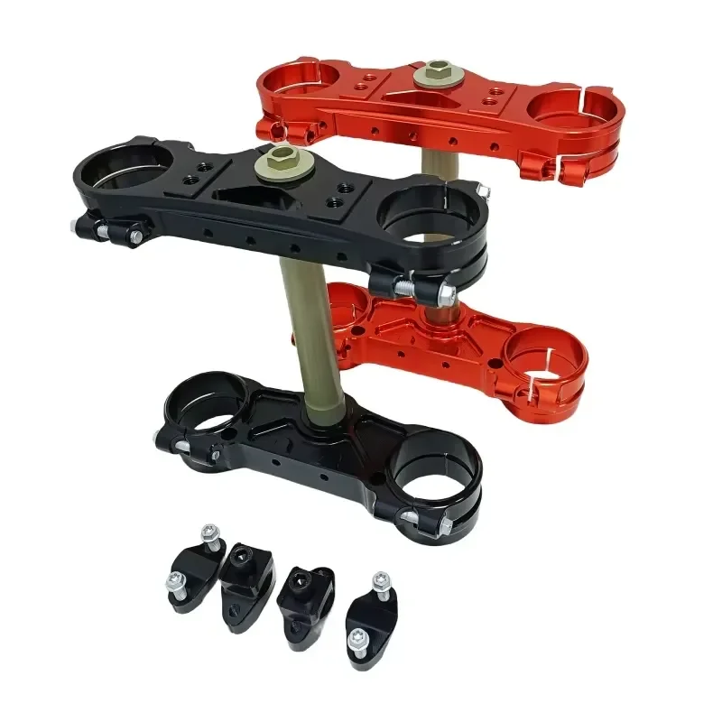High Quality ULB Brand KT M Motorcycle MX Triple Tree Clamps Aluminum Alloy Color Anodized 57mm Width Parts for
