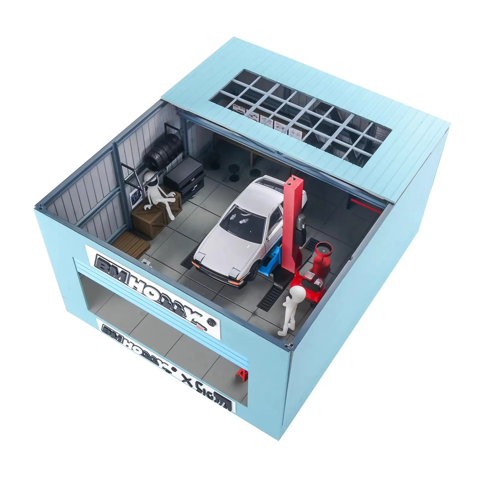 

Масштабная модель 1/24: Сцена для 3D-печати — Симуляция автомастерской для радиоуправляемых машинок