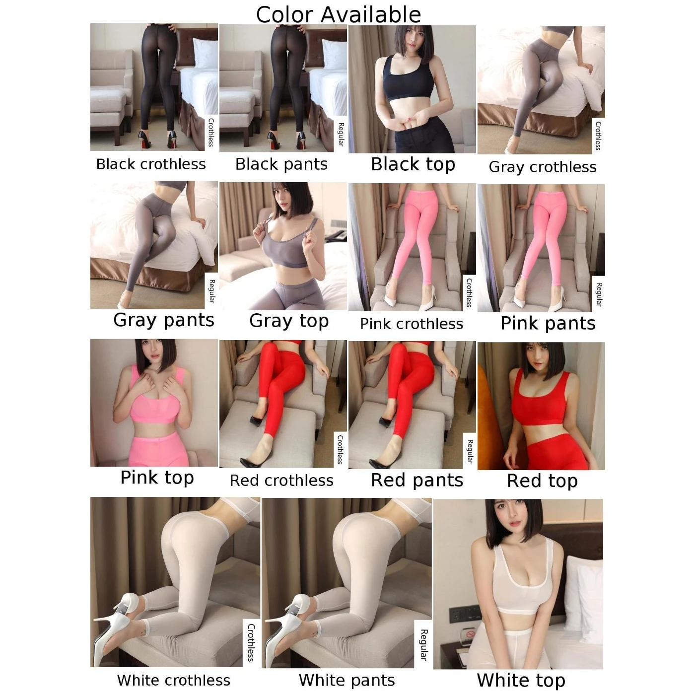 Cómoda lencería Sexy para mujer, ropa de dormir, mallas, pantalones elásticos, camiseta sin mangas transparente, pijama transparente de seda helada, camisón, ropa interior