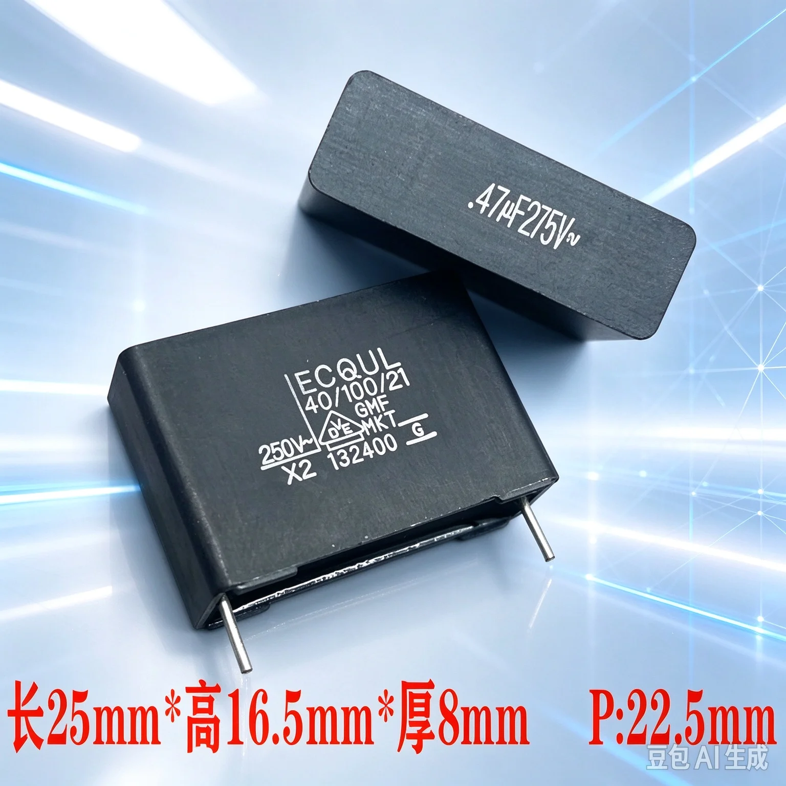 Genuine for Panasonic ECQU MKP 474 470nf 0.47uf 275v X2 for Safety Film Capacitor