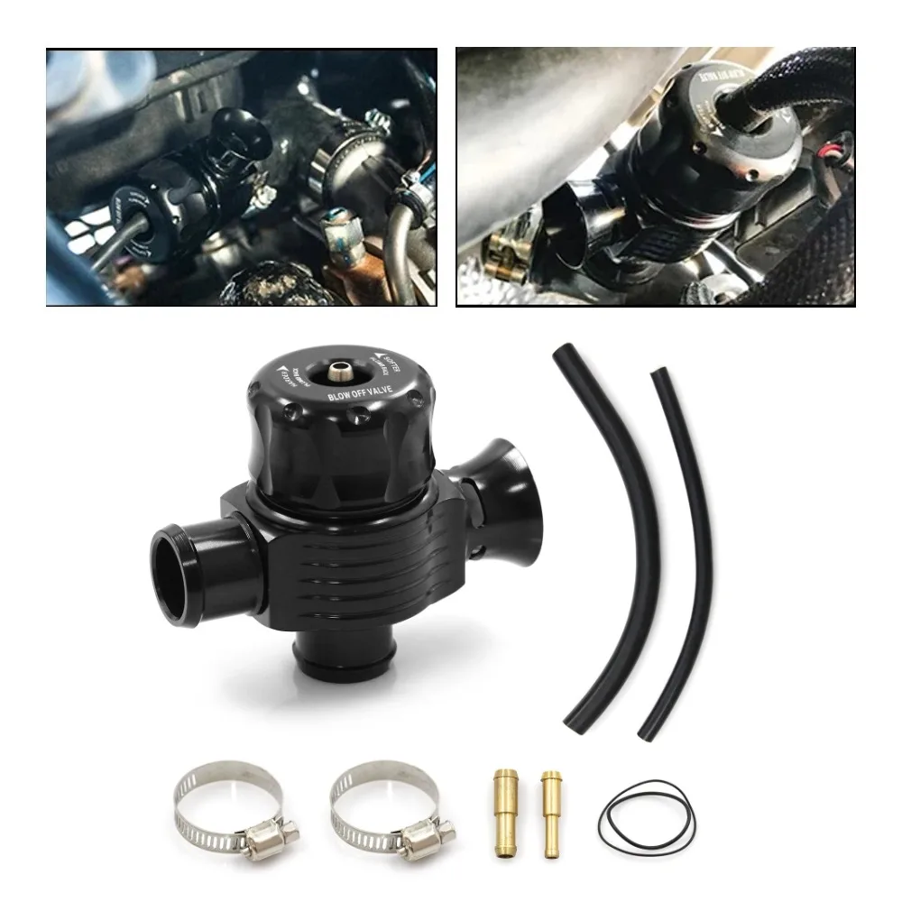 Auto Turbo Diverter Dump Bov Blow Off Valve Dual Port Splitter 25mm For Audi VW MK4 Golf Polo GTI 1.8T Saab Turbo