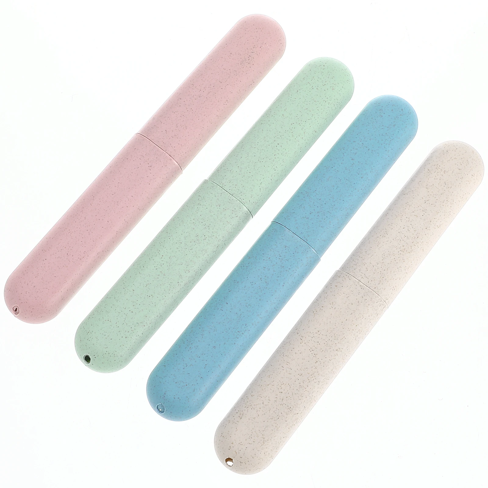 

4 Pcs Toothbrush Boxes Portable Travel Holder Case 20x3x2cm Lightweight Camping Oral Care Toiletries Set Prevent Deformation
